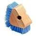 Carlisle 36196614 Triangle Scrubber, Polypropylene Bristles, 5" Brush Size, 1-1/8" Bristle Trim, Blue