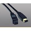 Tripp Lite F017-006 IEEE 1394b Firewire 800 Gold Hi-speed Cable, 9pin/6pin - 6ft
