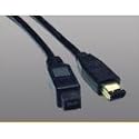 Tripp Lite F017-006 IEEE 1394b Firewire 800 Gold Hi-speed Cable, 9pin/6pin - 6ft