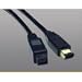 Tripp Lite F017-006 IEEE 1394b Firewire 800 Gold Hi-speed Cable, 9pin/6pin - 6ft