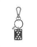 Black and Silver Card Keyring