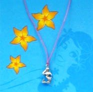 Hawaii Sterling Silver Aloha Wish Necklace Mermaid