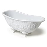 Embossed Bathtub Shaped Soap Dish