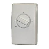 Wall Mount Line Voltage Thermostat Double Pole, White
