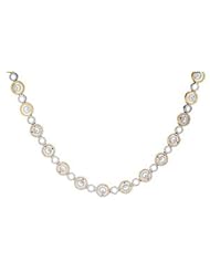 Diamond necklace in 14kt two-tone gold