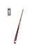 Sports : Pool Billardqueue 2-teilig, 140 cm mit Schraubleder
