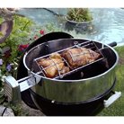 E-Z Que WK-17.5x6 Kettle-Ring Stainless Rotisserie Kit with 6-Inch Cradle
