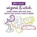 Pack of 24 Wizard & Witch Stretchy Shapes: Glitter Rubber Bands