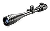 Tasco -TARGET/VARMINT RIFLESCOPE - 6-24x42 Matte, Red Illuminated Mil Dot Reticle