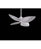 Minka-Aire Fans F581-WHF 52" Gauguin Tropical WET Outdoor Flat White Ceiling Fan w/ Light, Wall Ctrl