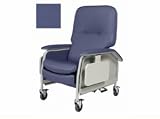 Deluxe Clinical Care Recliner, 1 EA, Royal Blue