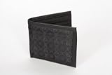 Wallet in black silk and leather