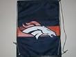 DENVER BRONCOS Nylon Drawstring SACK / BACK PACK (14 inches by 18 inches)