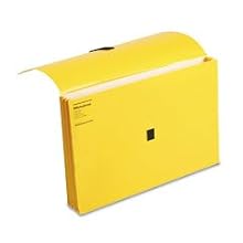 Wilson Jones ColorLife File Wallets with Velcro Grippers, 3.5 Inch Expansion, 10 x 15 Inches, Yellow, 10 Wallets Per Box (WCC722-4Y)
