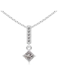 0.47 ct Princess Diamond Bale Pendant