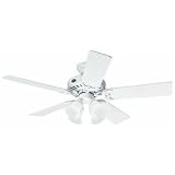 21jTuxUnXIL. SL160  Hunter 20181 52 Inch Studio Series Ceiling Fan White with Bleached Oak Blades
