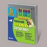 DVD Slim Storage Box Cases with Outer Transparent Sleeve, Silver, 5 per Pack - Same Day Shipping (orders by 3 pm), Next Day Delivery (in most cases)