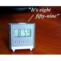 Talking Multifunction Digital Desk and Travel Alarm Clock - Press Button to Hear Time... by 