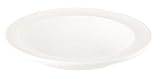 Emile Henry - 059225 - Lot de 4 Assiettes Creuses - Céramique Émaillée - Coloris Blanc - Diamètre: 22,5 cm