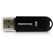 Memorex Mini Travel Drive 2 GB USB 2.0 Flash Drive 32020021518 - Natralock Pack (Black Injection)