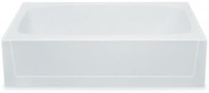 60" x 30" Soaking Bathtub Color: Biscuit, Drain Location: Left-Hand Side