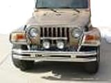 Rampage Products 7459 Front Euro Grill Guard, 87-06 Jeep Wrangler, T304 Stainless