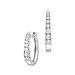 1/4 ct. tw. Diamond Journey Hoop Earrings in 14K title=