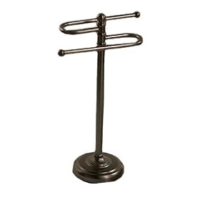 <b>Oil Rubbed Bronze S-Style Countertop Towel Stand</b>