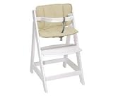 ROBA- Chaise haute en bois Sit Up III blanc + coussin offert