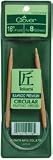 Clover Takumi Bamboo Circular 16-Inch Knitting Needles, Size 3