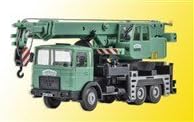 Kibuli KIBRI 15210 H0 MAN 3-axle crane SchwarzBau mobile crane crane truck 1/87 [parallel import goods]
