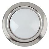 Round Wired Doorbell Button, Silver Rim