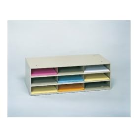  Horizontal Literature Rack 9 Openings - Tan