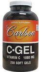 Carlson Labs C-Gel Natural Vitamin C, 1000mg, 250 Softgels