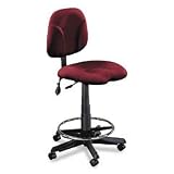 Adjustable Swivel Task Stool, Burgundy Fabric - Same Day Shipping (orders by 3 pm), Next Day Delivery (in most cases)