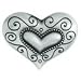 5 Silver Heritage Heart Key Purse Finders by Alexx, Inc.