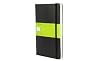 Moleskine Plain Notebook Large: Large Size. Blanko. Mit Falttasche f�r Notizen. Gummiband-Verschlu�