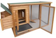 CHICKEN COOP AND RUN 198cm L x 75cm D x 103cm 