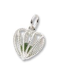 Rembrandt Charms May Birthstone Heart Charm