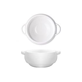Front of the House Spiral Stackable Cream Soup Bowls Set of 6 by Front of the House