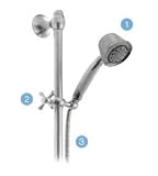 Alsons 1508T CBX 5 Spray Massage Hand Shower with Double Check Valve ? 1508T,Ch Alsons 1508T CBX 5 Spray Massage Hand Shower with Double Check Valve ? 1508T,Ch