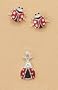 Enameled Sterling Silver Charm ONLY .625 in long Red/Black Enamel Ladybug