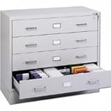 Safco 4930LG - Media storage - light gray