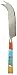 Decorative Cheese Knife with Colorful Dyed Bone Handle Set / 2