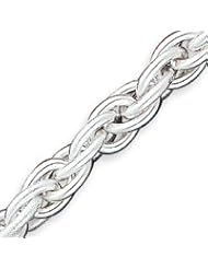 Sterling Silver Fancy Link Bracelet - 7.75 Inch