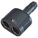 U-bop Multi-voltage 12v Universal Dual Car Charger | Black