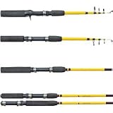 Eagle Claw Pack-It Telescopic Spinning Rod, 5-Feet x 6-Inch