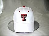 NCAA Texas Tech Red Raiders White One Fit Cap-Adult Size 6 7/8 to 7 1/2
