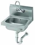 21jZrusANbL. SL160  Krowne Metal Corporation Stainless Steel Hand Sink w/Rear Overflow