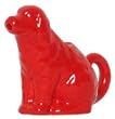 Stoneware Pottery Red Dog Creamer 4"H, 5oz Set of 2